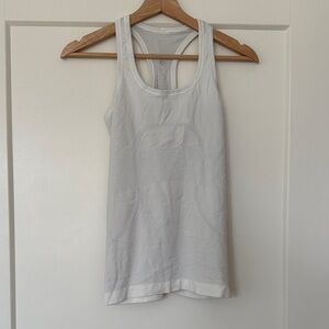 lululemlon athletica Elegant White Racerback Tank Top